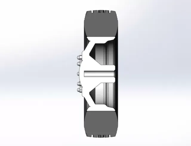 Diecast Front custom wheel of semi truck Version 2 Scale 1:25 — Фото 11 из 12