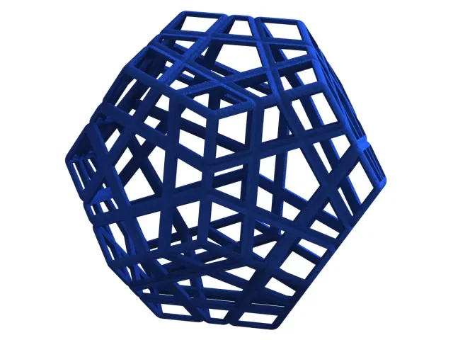 Wireframe Shape Geometric Megaminx Cube — Фото 6 из 6