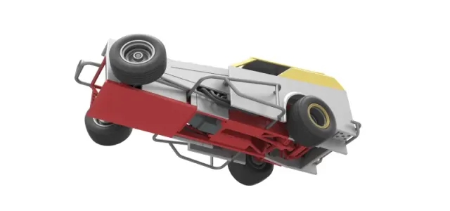 Vintage Dirt Modified stock car V7 while turning Scale 1:25 — Фото 3 из 31