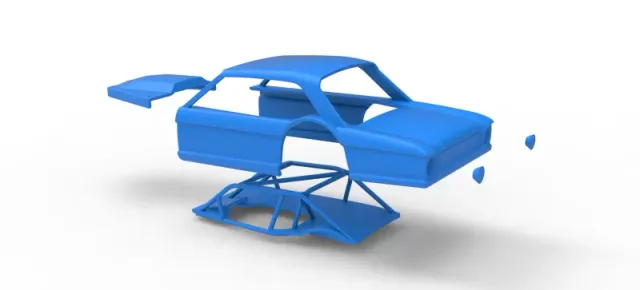Shell of Vintage Asphalt Modified stock car V11 Scale 1:25 — Image 24 of 25