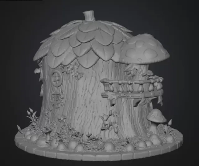 Enchanted Tree House Cottage STL File for 3D Print — Фото 14 из 16