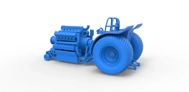Diecast Pulling tractor with 42 cylinder Radial engine 1:25 — Image 21 of 31