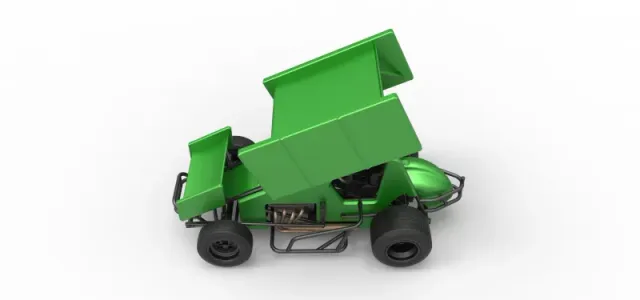 Diecast Winged Sprint car Scale 1:25 — Image 10 of 30