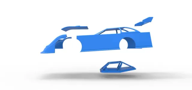 Shell of Super Dirt Late model Version 1 Scale 1:25 — Фото 23 из 30