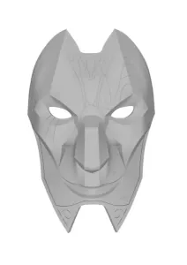 Jhin mask from League of Legends