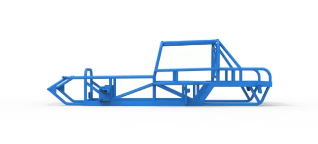 Frame of Vintage Dirt Modified stock car Version 6 Scale 1:25 — Image 7 of 16