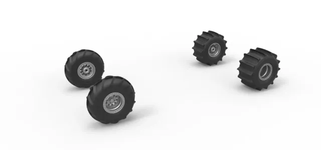 Wheel set of Mud dragster Version 1 Scale 1:25 — Image 12 of 12