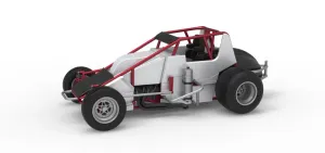 Dirt Silver Crown Car Scale 1:25
