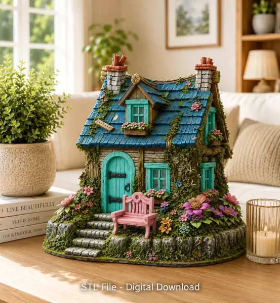 Cozy Fantasy House STL for 3D Printing — Image 2 of 10