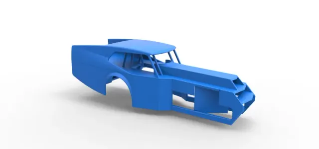Shell of Vintage Dirt Modified stock car Version 5 Scale 1:25 — Image 17 of 26