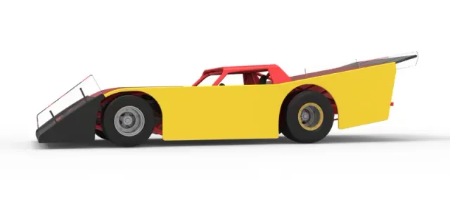 Vintage Dirt late model Race car Version 5 Scale 1:25 — Фото 2 из 30