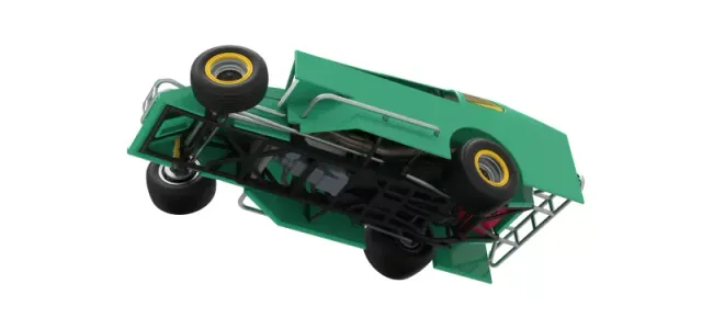 Northeast Dirt Modified stock car while turning V2 Scale 1:25 — Фото 3 из 30