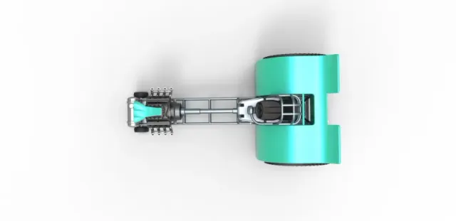 Diecast Pulling tractor with single V8 engine Scale 1 to 25 — Фото 8 из 29