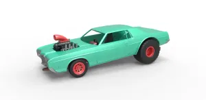 Diecast Pulling truck 2wd with Car shell Scale 1:25
