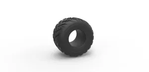 Diecast Monster Jam tire 12 Scale 1:25