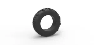 Diecast pulling tractor rear tire 8 Scale 1:25