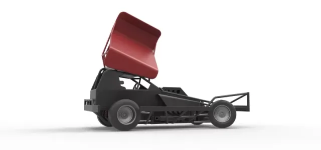 BriSCA Formula 1 Stock Car for Dirt while turning Scale 1:25 — Фото 21 из 31