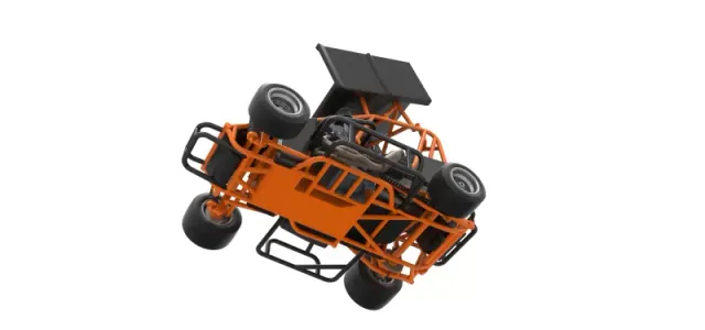 Pavement Winged 600 Micro sprint car Scale 1:25 — Фото 3 из 31