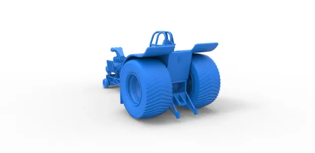 Diecast Pulling tractor with single V8 engine Scale 1 to 25 — Фото 21 из 29