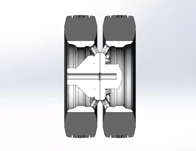 Diecast Rear custom wheel of semi truck Version 3 Scale 1:25 — Фото 11 из 12