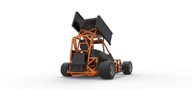 Pavement Winged 600 Micro sprint car Scale 1:25 — Фото 19 из 31