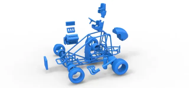 Midget car Base Scale 1:25 — Фото 28 из 30