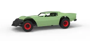 Vintage Dirt late model Race car Version 3 while turning 1:25