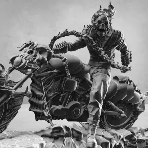 Ghost Rider 3D Printed Model