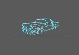 Chevrolet - Impala 1958 Wall Art