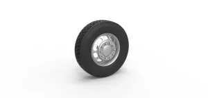 Diecast Front custom wheel of semi truck Version 4 Scale 1:25