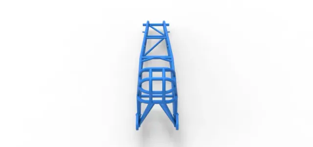 Frame of old school Front engine dragster Version 7 Scale 1:25 — Фото 12 из 13