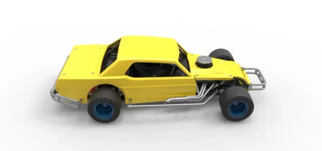 Vintage Asphalt Modified stock car V8 Scale 1:25 — Фото 23 из 30