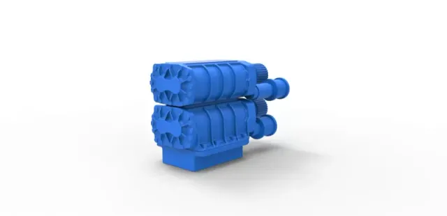 Diecast double Supercharger Scale 1 to 25 — Image 12 of 13