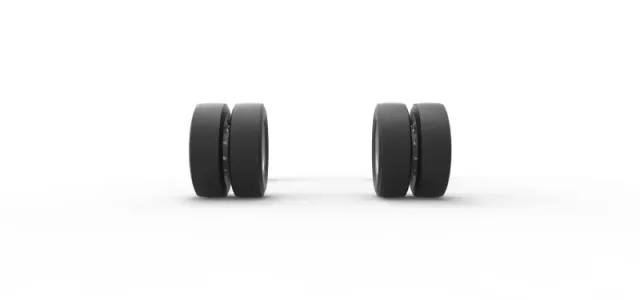 Wheel Set of Big Rig Racing Semi truck Scale 1:25 — Image 9 of 13