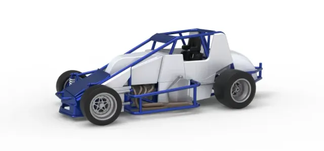 Pavement Silver Crown Car Scale 1:25