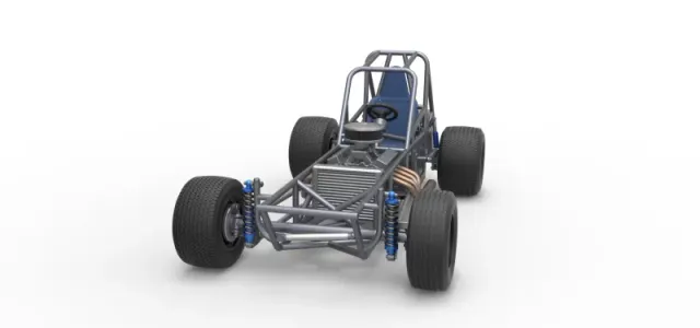 Vintage Dirt Modified stock car Base Version 5 Scale 1:25 — Фото 5 из 27