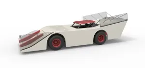 Vintage Outlaw dirt late model race car Scale 1:25