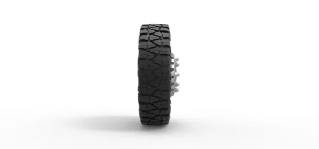 Diecast Front semi wheel for pickup Version 11 Scale 1:25 — Image 4 of 11