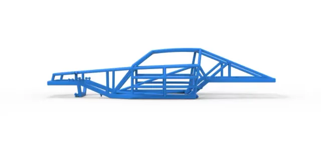 Frame of Vintage Dirt late model Race car Version 2 Scale 1:25 — Фото 7 из 15