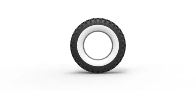 Diecast military Ural Whitewall tire O-47A Scale 1:25 — Image 5 of 12