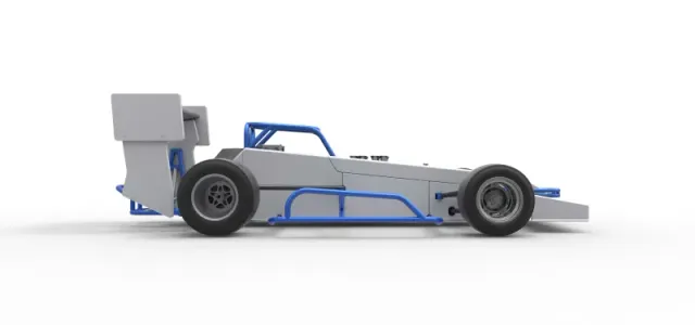 Supermodified front engine race car V4 Scale 1:25 — Фото 21 из 31