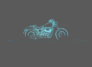 Harley Davidson - Fat Bob Wall Art