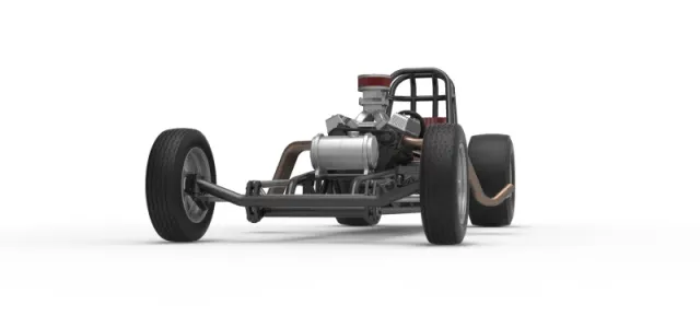 Vintage Front engine dragster Base Version 5 Scale 1:25 — Фото 6 из 19