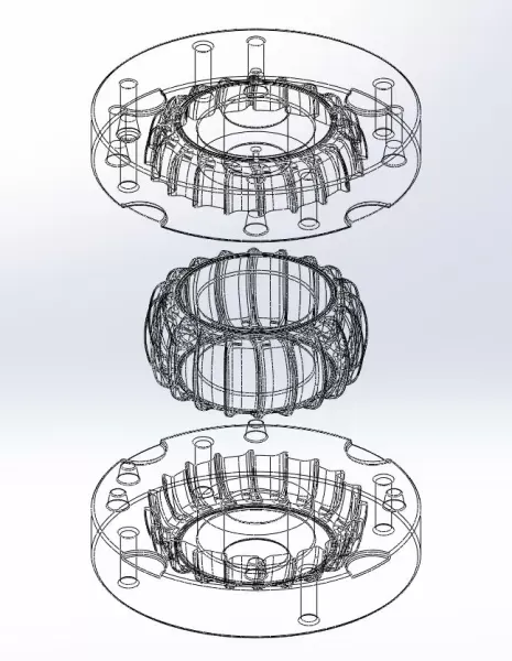 Mold for diecast rear tire for Dune Buggy — Фото 12 из 13