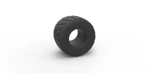 Diecast Monster Jam tire 7 Scale 1:25