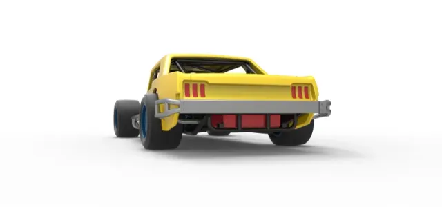 Vintage Asphalt Modified stock car V8 Scale 1:25 — Фото 15 из 30