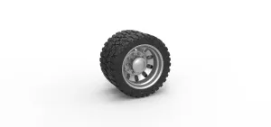 Diecast Rear semi wheel for pickup Version 21 Scale 1:25