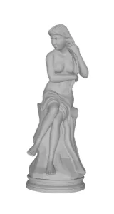 Girl after swimming in the sea