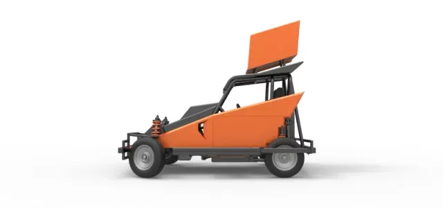 New Zealand Ministock car while turning Version 2 Scale 1 to 25 — Image 9 of 30