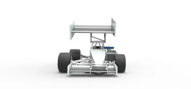 Supermodified front engine Winged race car V4 Scale 1:25 — Фото 7 из 30